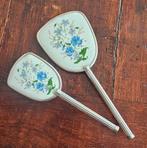 Vintage kaptafelset haarborstel en handspiegel set, Antiek en Kunst, Ophalen of Verzenden