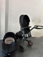 stokke kinderwagen compleet set zwart, Kinderen en Baby's, Kinderwagens en Combinaties, Ophalen of Verzenden, Overige merken