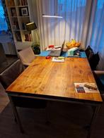 Eettafel, bijzettafels. stoelen en hanglamp, Ophalen, Zo goed als nieuw, Klassiek/modern, Vier