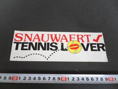 sticker SNAUWAERT Tennis Lover, Verzamelen, Stickers, Zo goed als nieuw, Bedrijf of Vereniging, Ophalen