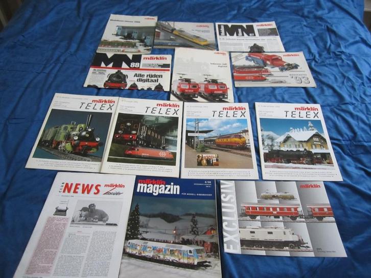 folders Marklin 13 stuks, Hobby en Vrije tijd, Modeltreinen | H0, Zo goed als nieuw, Boek, Tijdschrift of Catalogus, Wisselstroom