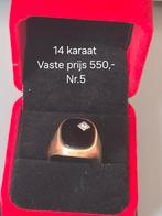 Gouden zegelring 14 karaat, Sieraden, Tassen en Uiterlijk, Ringen, 20 of groter, Verzenden, Heer, Zo goed als nieuw