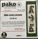 Pako mini-schellekoord nr: 1215, patroon en kaaslinnen., Handborduren, Patroon, Gebruikt, Ophalen of Verzenden