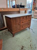 Ladekast met marmeren blad, Ophalen, Gebruikt, 50 tot 100 cm, 25 tot 50 cm