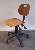 Buro stoel hout, Huis en Inrichting, Ophalen, Gebruikt, Zwart, Bureaustoel