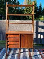 Vintage jaren’60 scandinavisch zweeds design kast boekenkast, Ophalen, Gebruikt, Retro vintage 60 design teakhout roomdivider scandinavisch kast