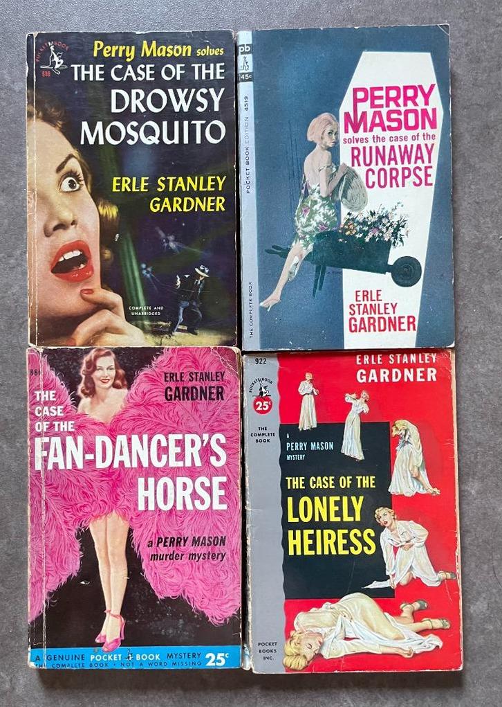 Perry Mason 4x - Erle Stanley Gardner, Boeken, Detectives, Gelezen, Ophalen of Verzenden