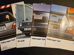 4 Brochures Volkswagen Golf 2 1986 - 1990, Ophalen of Verzenden, Zo goed als nieuw, Volkswagen
