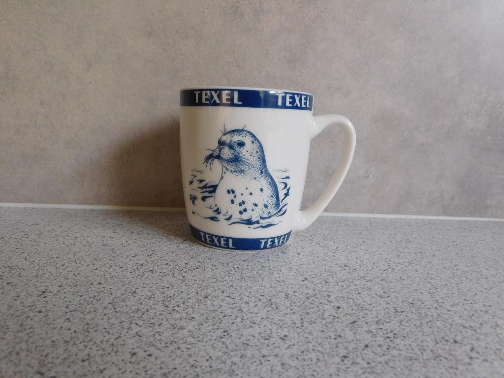 Senseo Mok Zeehond Texel, Ophalen of Verzenden, Zo goed als nieuw, Overige stijlen, Kop(pen) en/of Schotel(s)