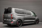 Ford Transit Custom 2.0 TDCI L2H1 170PK Limited DC / DUBBEL, Auto's, Bestelauto's, Zwart, 4 cilinders, 2020 kg, Bedrijf
