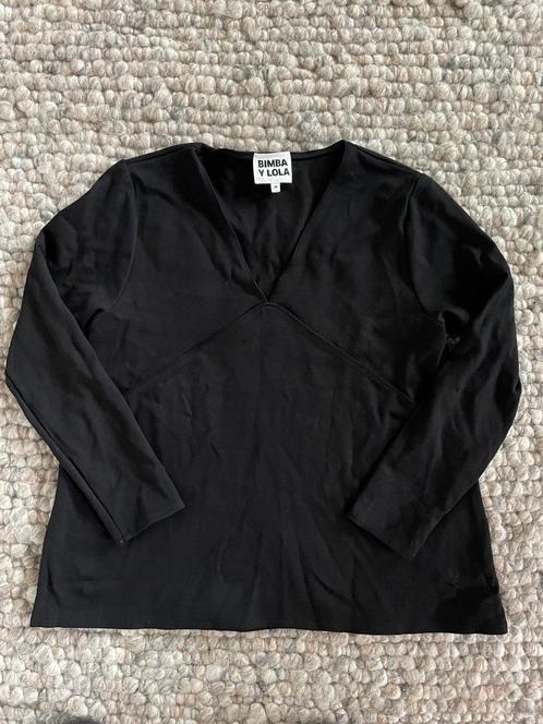 BIMBA Y LOLA zwarte top nieuwstaat in maat M, Kleding | Dames, Tops, Zo goed als nieuw, Maat 38/40 (M), Zwart, Korte mouw, Verzenden