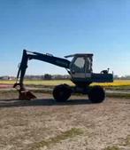 Bandenkraan graafmachine, Ophalen