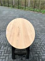 Ovaal eettafel 240x110x3 verjongd eiken rustiek, Ophalen, 150 tot 200 cm, Eikenhout, Vijf personen of meer