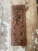 Black Forest houtsnijwerk paneel grotesk vogel draak monster, Ophalen of Verzenden