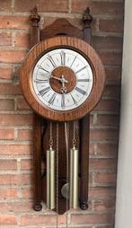 Massief eikenhouten/zilver  hangklok, Antiek en Kunst, Antiek | Klokken, Ophalen