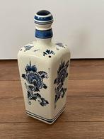 Delfs Blauwe fles/ kruik vierkant met kurk, Antiek en Kunst, Antiek | Vazen, Ophalen of Verzenden