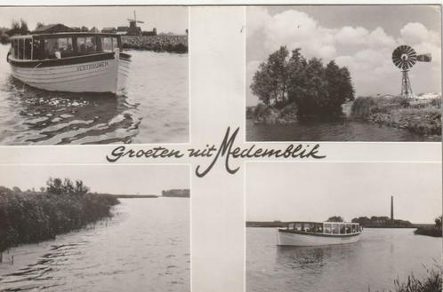 MEDEMBLIK Rederij De Moel Rondvaarten Groeten, Verzamelen, Ansichtkaarten | Nederland, Gelopen, Noord-Holland, 1960 tot 1980, Verzenden