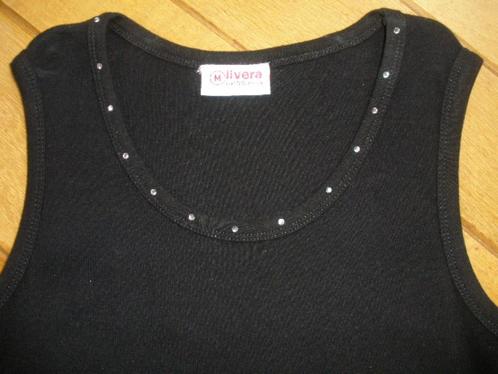 LIVERA top zwart met strass maat M - nieuw -, Kleding | Dames, Tops, Nieuw, Maat 38/40 (M), Zwart, Zonder mouw, Ophalen of Verzenden