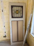 Binnendeur 211x77 met glas in lood - Haarlem, Doe-het-zelf en Verbouw, Ophalen, Gebruikt, Minder dan 80 cm, Binnendeur