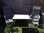 Kampeerstoelen met tafel en extra's, Caravans en Kamperen, Ophalen, Gebruikt, Campingstoel