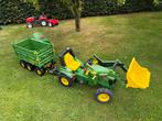 Rolly toys John Deere 7930 met Multi trailer en tankwagen, Ophalen of Verzenden, Zo goed als nieuw, Overige merken, Met kar of aanhanger