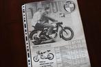 Puch 1963 175SV SVS 250GS SGS motorfiets verkoop folder, Ophalen of Verzenden, Overige merken