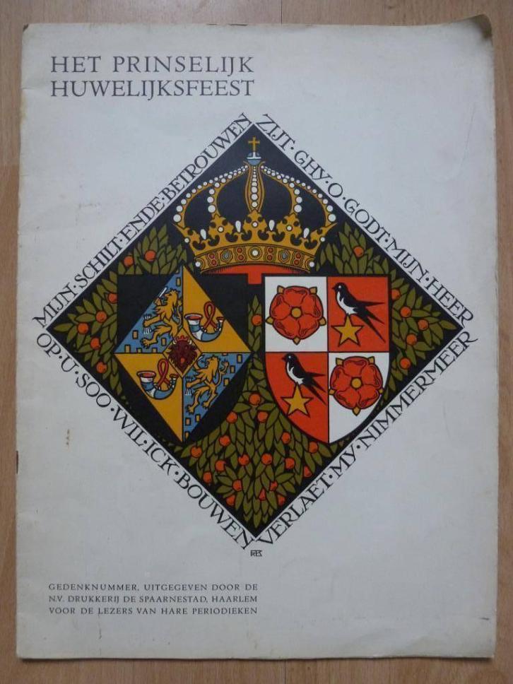 Prinselijk huwelijksfeest Juliana Bernhard gedenknummer 1937, Verzamelen, Koninklijk Huis en Royalty, Gebruikt, Tijdschrift of Boek