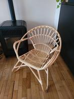 rotan fauteuil stoel, Huis en Inrichting, Stoelen, Ophalen, Gebruikt, Bruin, Eén