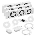 Speedfan radiatorfans trio set met slimme thermostaat, DVes, Hoog rendement (Hr), Overige typen, Nieuw