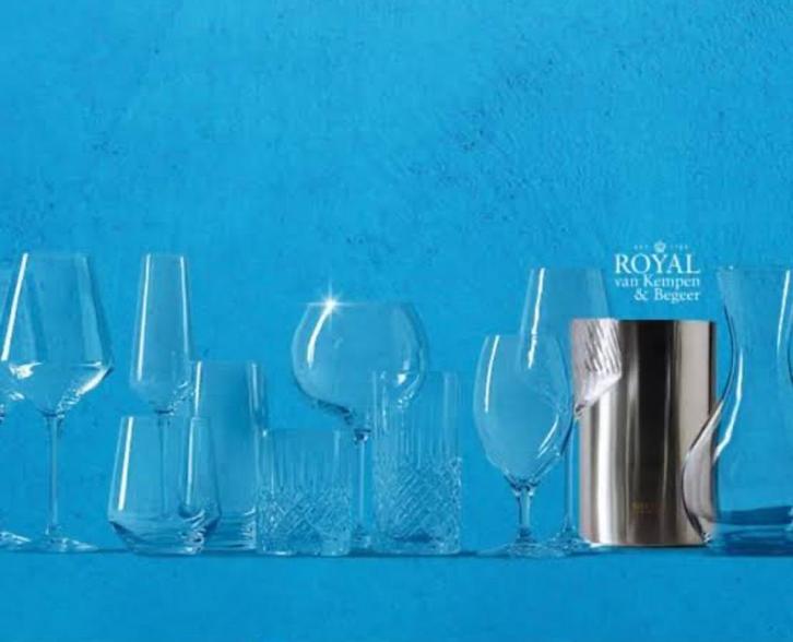 17 kaarten AH Glaszegels - Royal van Kempen & Begeer Glazen, Verzamelen, Supermarktacties, Albert Heijn, Ophalen