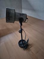 Industriële metalen tafellamp, Huis en Inrichting, Lampen | Tafellampen, Ophalen, Minder dan 50 cm