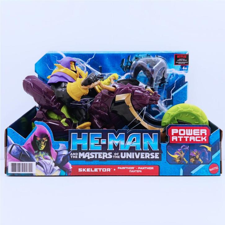 MOTU Skeletor on Panthor Mattel Power Attack Action Figure, Verzamelen, Poppetjes en Figuurtjes, Nieuw, Ophalen of Verzenden