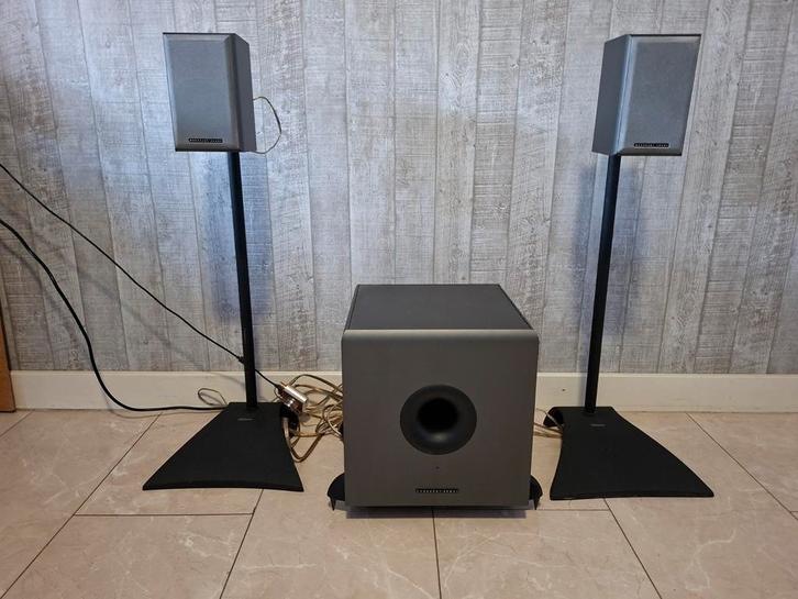 Mordaunt Short MS302 2.1 Speakerset met Subwoofer, Audio, Tv en Foto, Luidsprekers, Gebruikt, Complete surroundset, 60 tot 120 watt