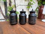 3 potten voor koffie, thee en suiker, Antiek en Kunst, Antiek | Emaille, Ophalen of Verzenden