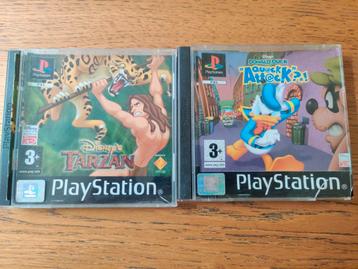 PlayStation 1 Games: Tarzan & Donald Duck Quack Attack beschikbaar voor biedingen