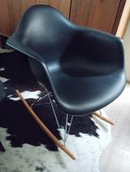 Vitra RAR Eames Schommelstoel Replica - Zwart Esdoorn, Huis en Inrichting, Stoelen, Overige materialen, Gebruikt, Zwart, Ophalen of Verzenden