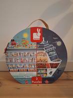 Janod twee in een puzzel - Cruise schip - 100 en 200 stuks, Ophalen of Verzenden, Meer dan 50 stukjes, Zo goed als nieuw, 6 jaar of ouder