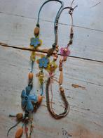 Twee leuke hippie kettingen met armband, Ophalen of Verzenden, Zo goed als nieuw, Overige materialen