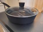 Hapjespan met glazen deksel i.z.g.st, Ophalen, Zo goed als nieuw, Glas, Koekenpan of Braadpan