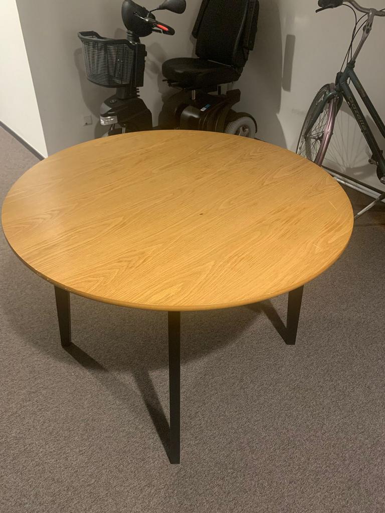 Eettafel, Huis en Inrichting, Ophalen, Gebruikt, 100 tot 150 cm, Rond