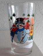 Glas VMC Reims France glas Sneeuwpop/Kerstman, Ophalen of Verzenden, Zo goed als nieuw, Frisdrankglas