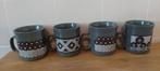 4 Mary Quant Staffordshire potteries bekers vintage, Huis en Inrichting, Keuken | Servies, Ophalen of Verzenden, Zo goed als nieuw
