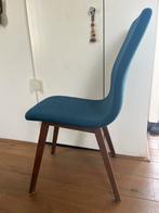 2x Stevige eetkamerstoel - blauw - stof - Merk: Nouvion, Ophalen, Gebruikt, Twee, Blauw