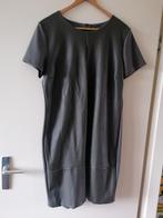 Mosgroene My Style jurk met lederlook - Maat XL, Kleding | Dames, Maat 46/48 (XL) of groter, Ophalen of Verzenden, Zo goed als nieuw