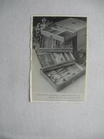 Oude zwartwit reclame voor een GERO-ZILVER bestekcassette, Ophalen of Verzenden, Overige typen