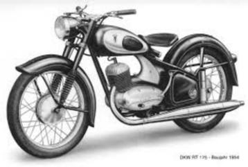 Voor DKW RT175 S oldtimer motor uit 1956 beschikbaar voor biedingen