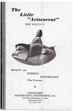 Little Aristocrat Willys 77 folder vooroorlogs oldtimer, Ophalen of Verzenden, Gelezen, Overige merken