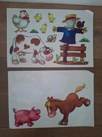 Raamstickers boerderij boerderij dieren paard varken, Ophalen of Verzenden, Zo goed als nieuw