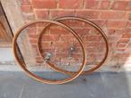 antieke fiets pistewielen houten koerswielen oldtimer racer, Ophalen of Verzenden