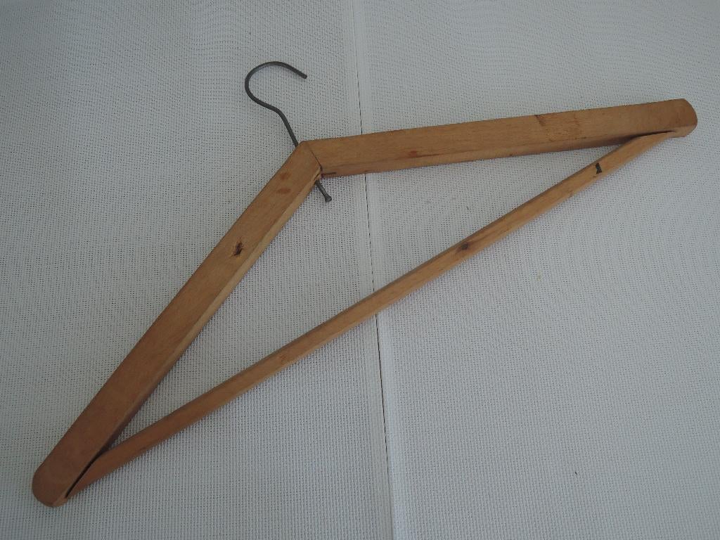 Ouderwetse houten kledinghanger, Antiek en Kunst, Ophalen of Verzenden